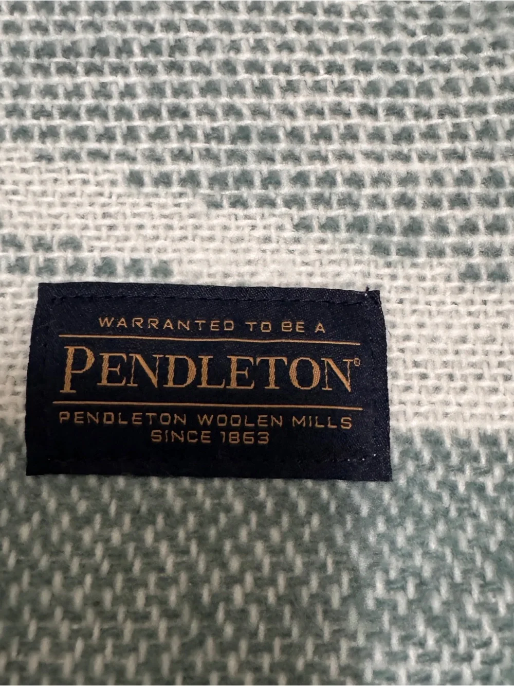 Pendleton throw done
